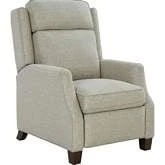 Nixon Manual Recliner in Linen Gray Fabric